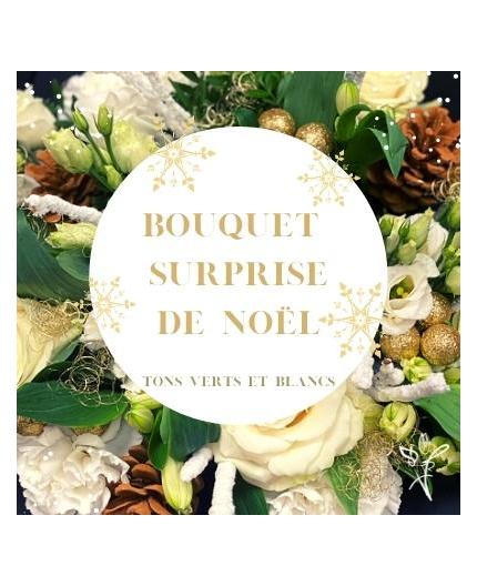 Bouquet surprise de Noël - tons blancs