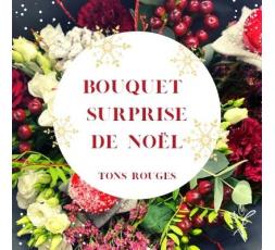 Bouquet surprise de Noël - tons rouges