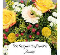 Bouquet  tige du fleuriste - Jaune orangé 