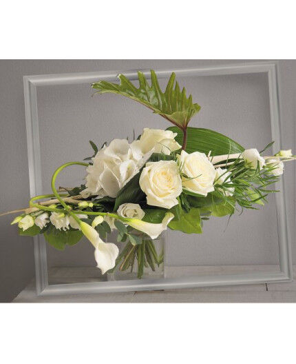 Bouquet fagot blanc et vert