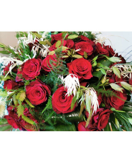 Le bouquet de roses rouge LOVE