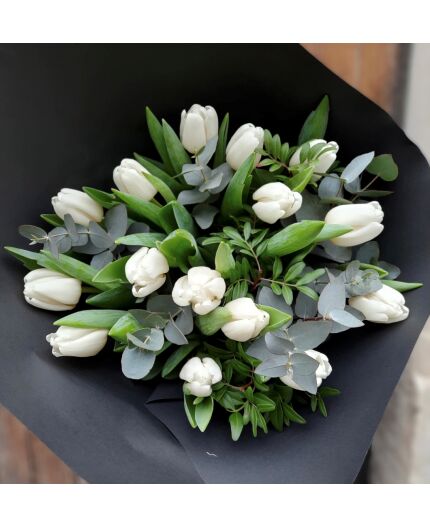 Bouquet de Tulipes Blanches ou rouges